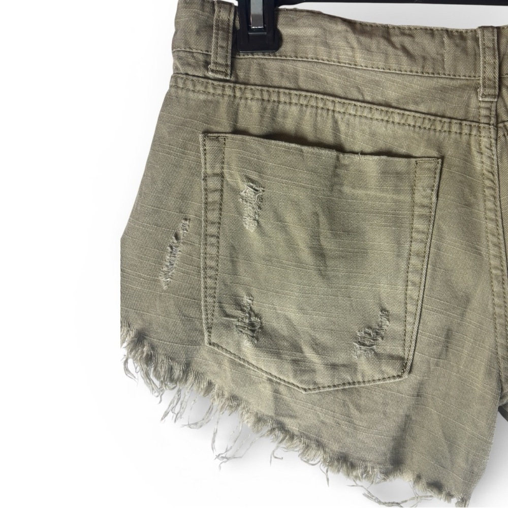 One Teaspoon Bonitas Australian Boho distressed grunge Frayed Jean Shorts 28 - Picture 6 of 14